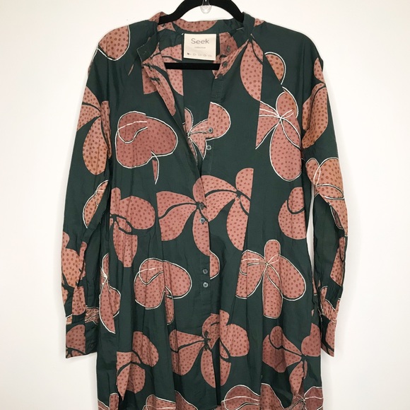SEEK COLLECTIVE SONIA SHIRT DRESS HILMA PRINT - Picture 7 of 9